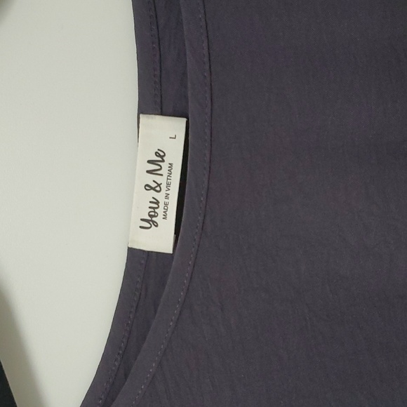 You & Me Women's Top Shirt size Large Grey Color - Picture 3 of 13